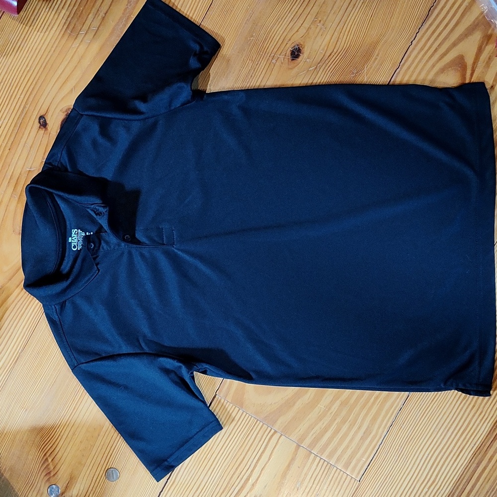 Chaps, Youth, Black,  polo shirt, Size Large (14/16). Like new. Only worn once.
